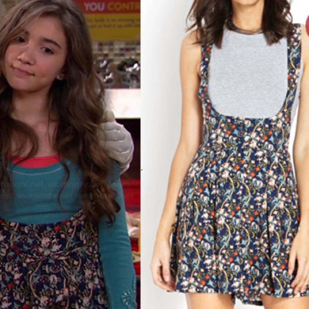 Floral Crossback Overalls